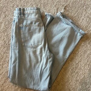 Zara Light Blue Distressed Jeans